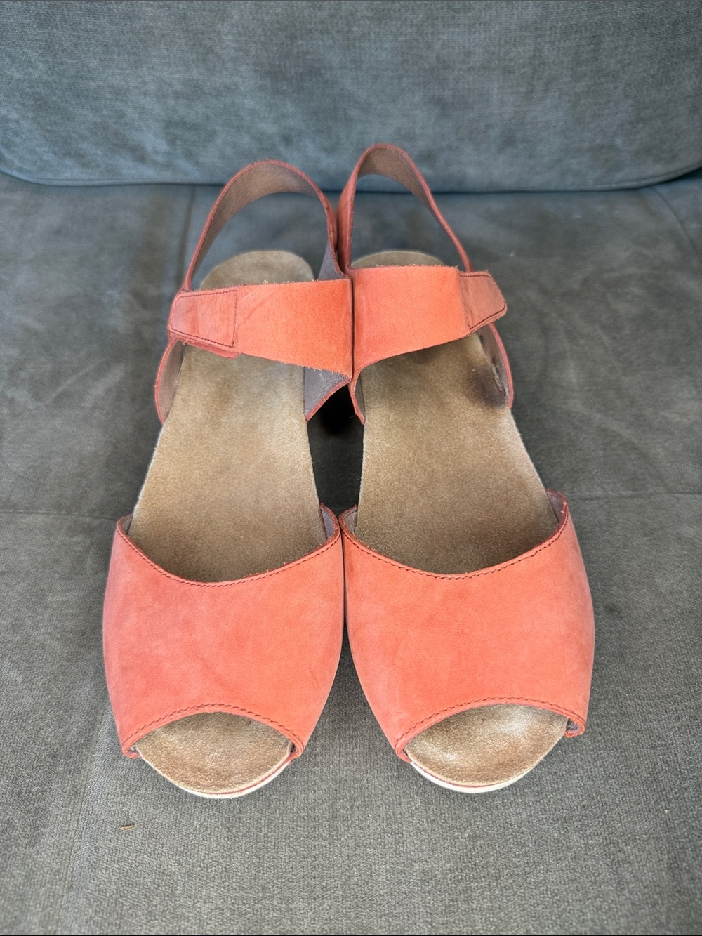 Dansko Coral Open-Toe Slingback Leather Wedge Sandals - Picture 2 of 11
